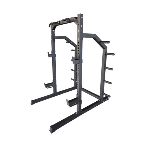 WETRIBE Premium Black Half Rack with Plate storage