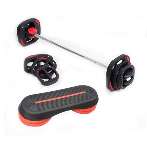 20/30/40kg Studio Class Barbell and Adjustable Step